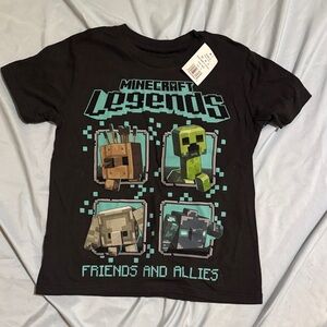 Boys Small Kohl's Black Tee with Minecraft Graphic